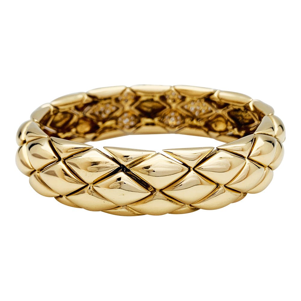 Bracelet CHAUMET, "Les Belles Cordelières", en or jaune et diamants. - Castafiore