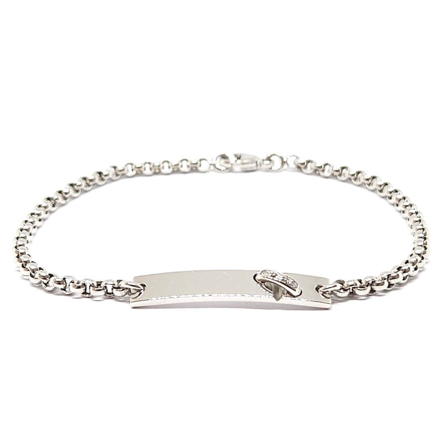 Bracelet Chaumet ''Lien" diamants en or blanc - Castafiore