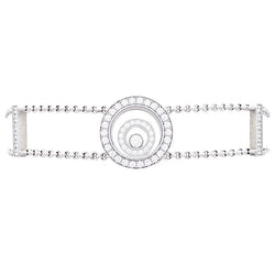 Bracelet CHOPARD "Happy Spirit" en or blanc et diamants - Castafiore