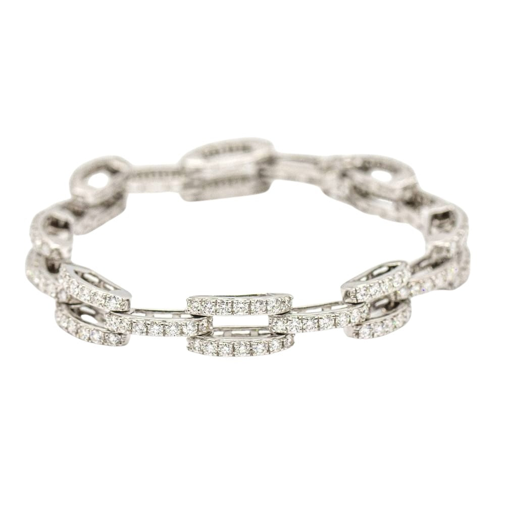 Bracelet CLASS en or et diamants d'occasion - Castafiore