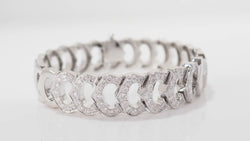 Bracelet Collection C de Cartier en or blanc et diamants - Castafiore
