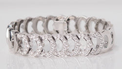 Bracelet Collection C de Cartier en or blanc et diamants - Castafiore