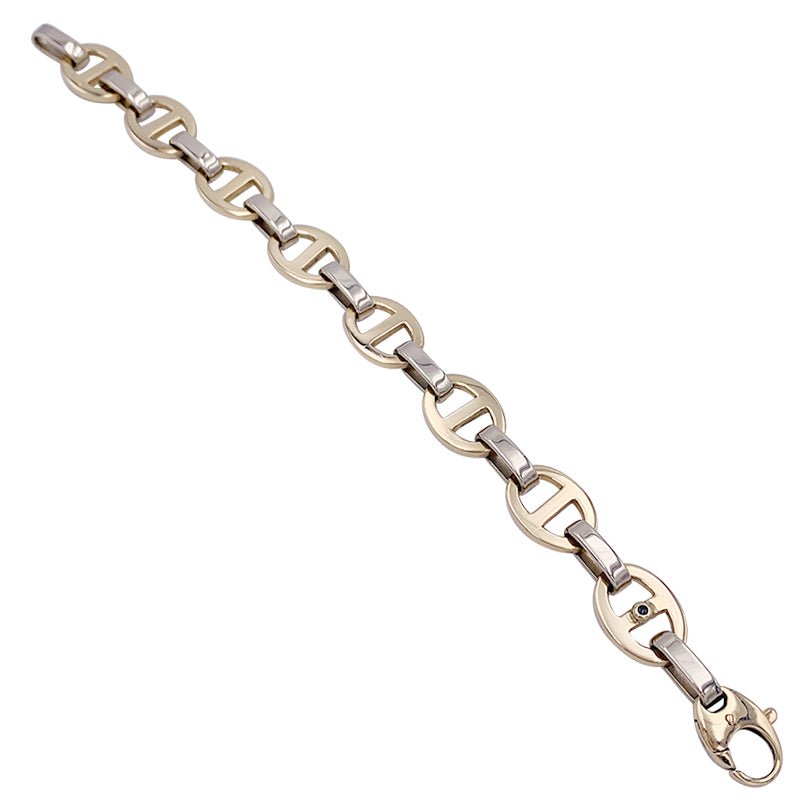 Bracelet deux ors maille marine - Castafiore