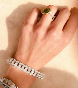 Bracelet diamant en or gris - Castafiore