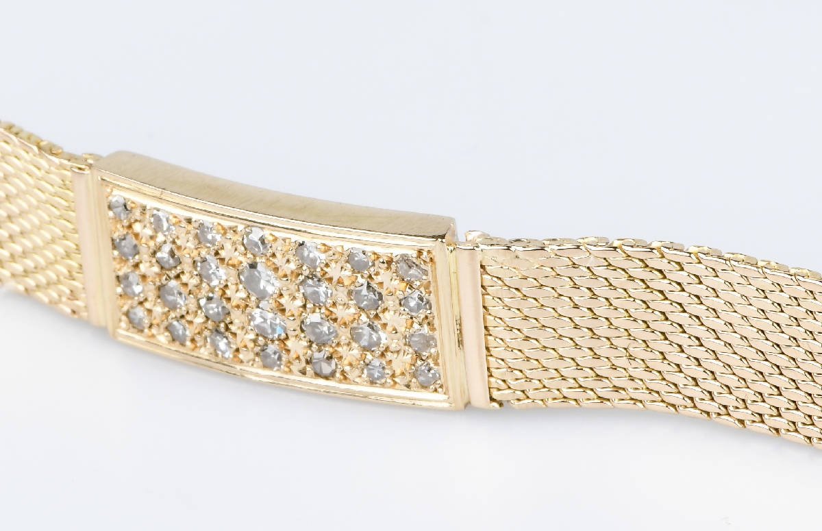 Bracelet diamant en or jaune 18 carats - Castafiore