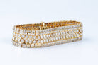 Bracelet diamants de haute joaillerie en or jaune 18 carats - Castafiore