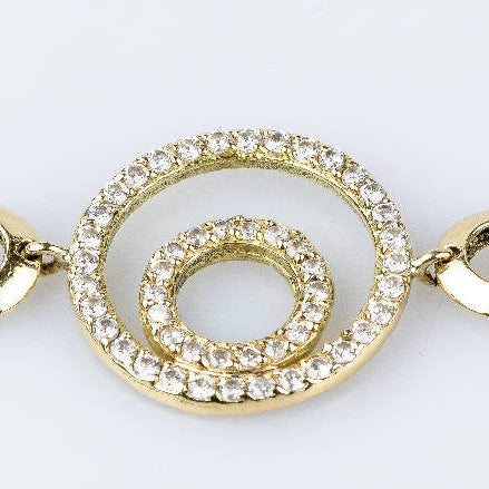 Bracelet diamants en or jaune 18 carats - Castafiore