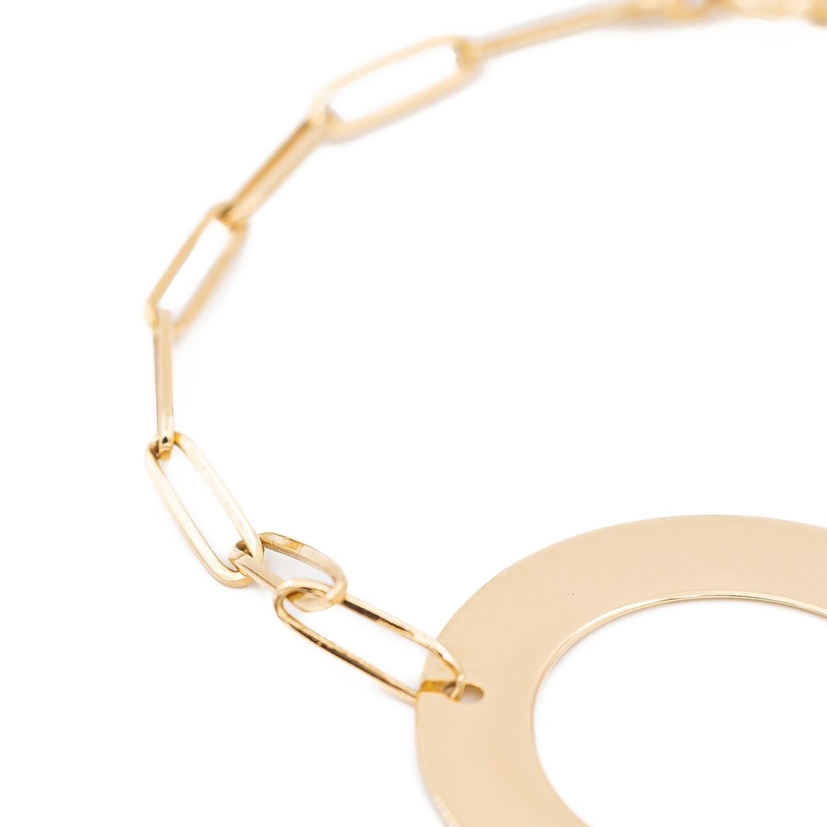 Bracelet DINH VAN "Cible" en or jaune - Castafiore