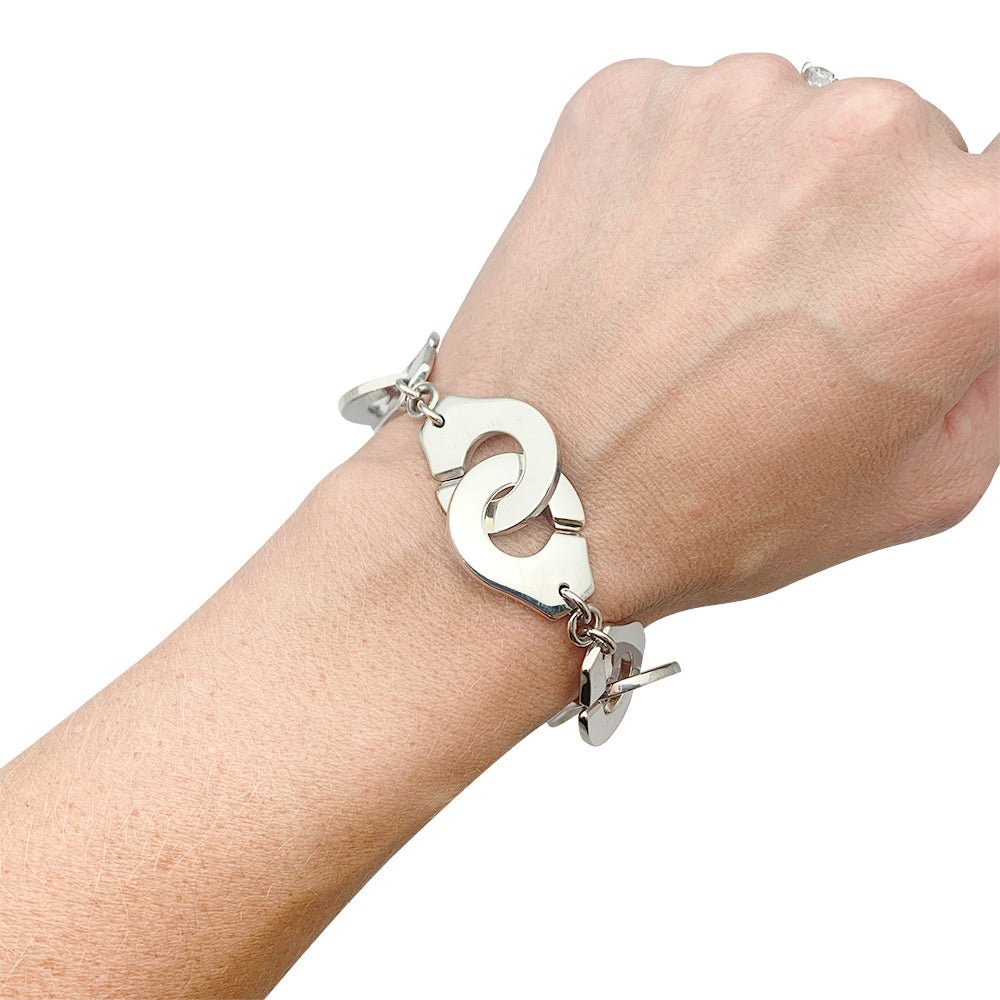 Bracelet Dinh Van "Menottes R20" en argent - Castafiore