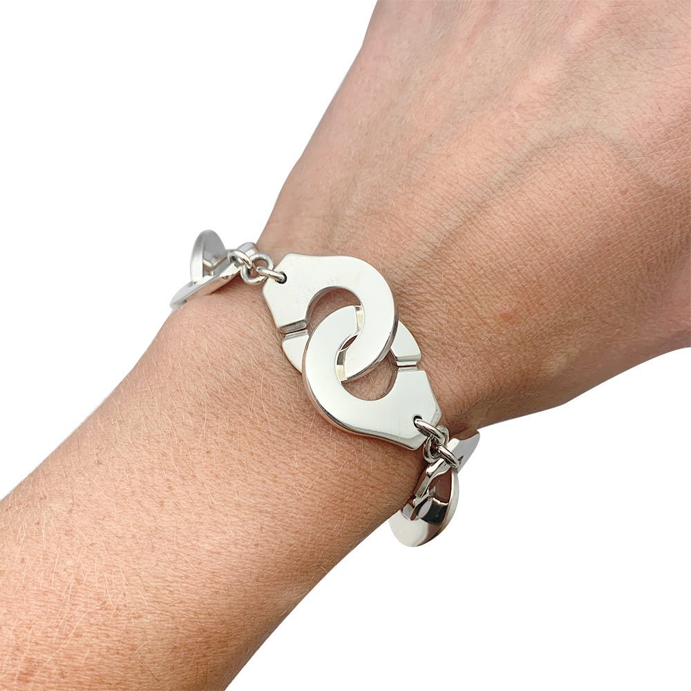 Bracelet Dinh Van "Menottes R20" en argent - Castafiore