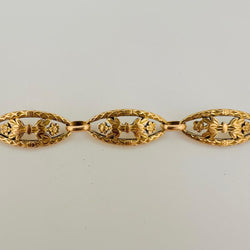 Bracelet en maille filigrané en or jaune - Castafiore