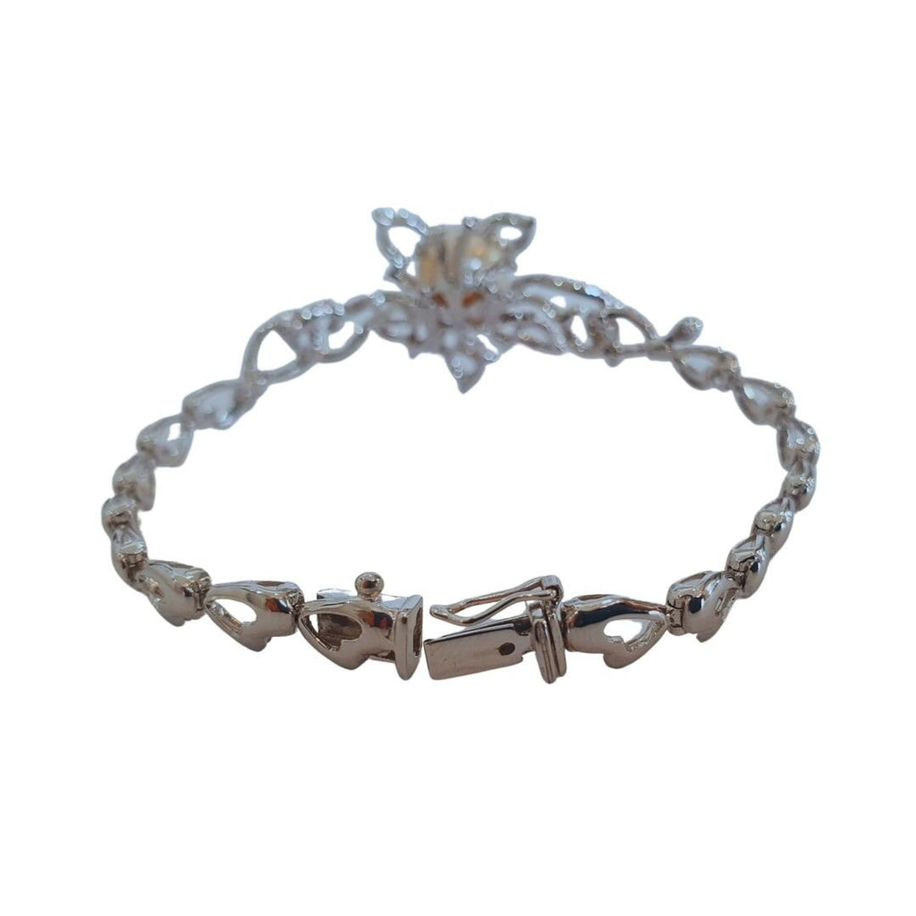 Bracelet en or blanc 18 carats, Perle des Mers du Sud et diamants - Castafiore