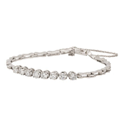 Bracelet en or blanc et diamants - Castafiore