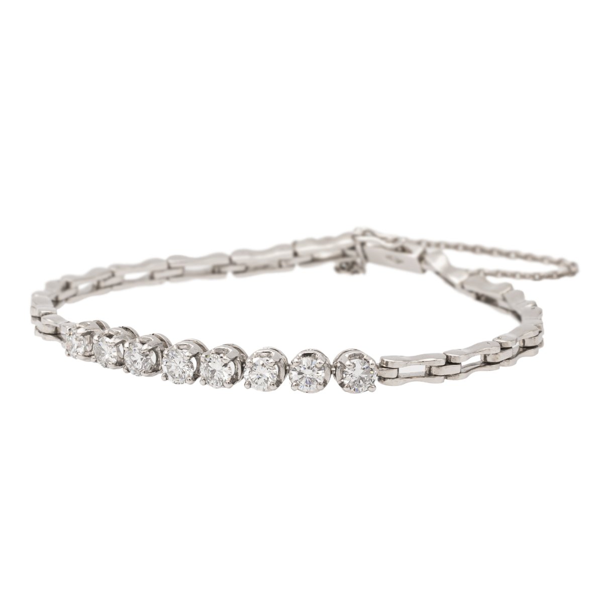 Bracelet en or blanc et diamants - Castafiore