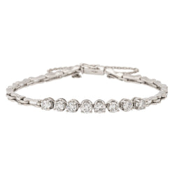 Bracelet en or blanc et diamants - Castafiore