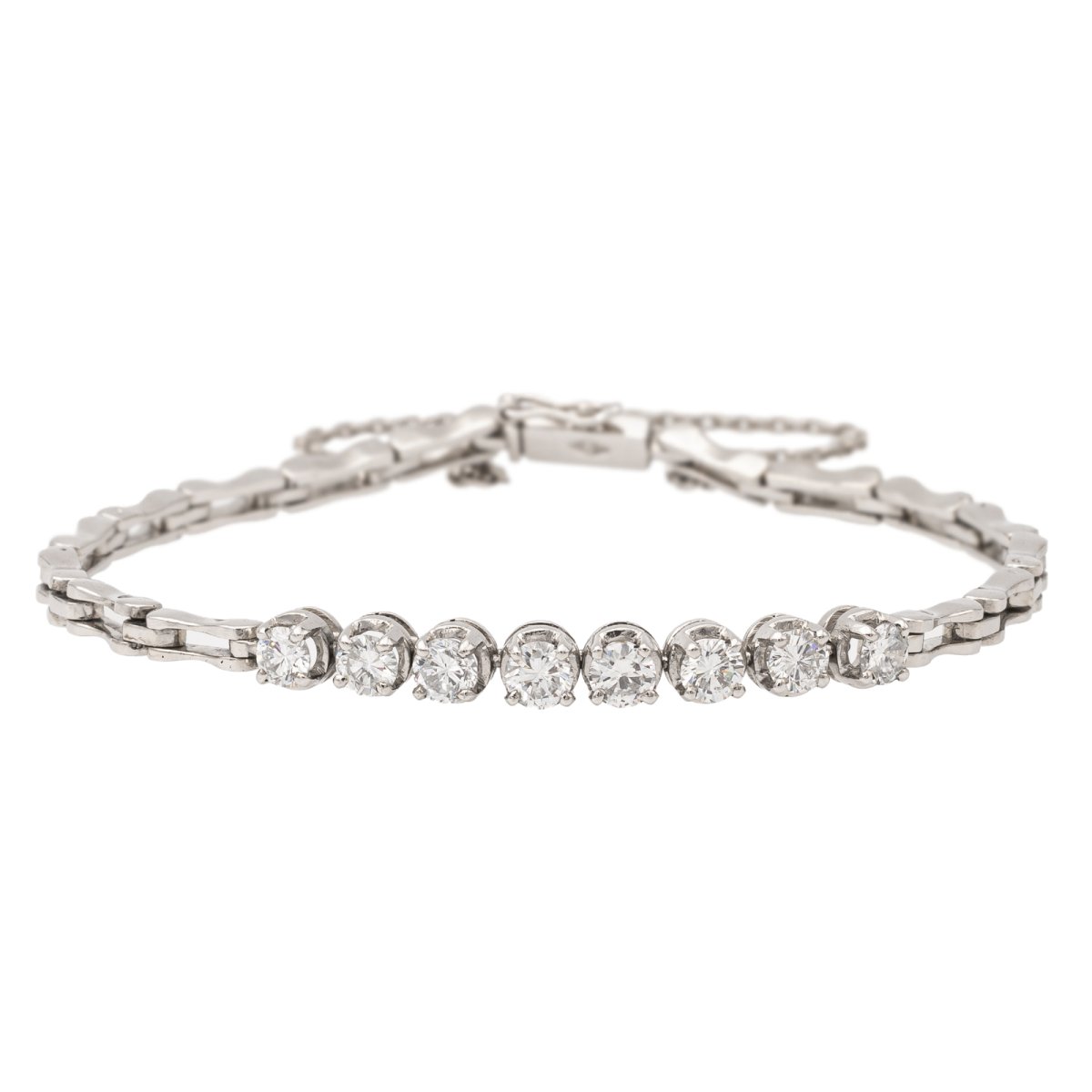 Bracelet en or blanc et diamants - Castafiore
