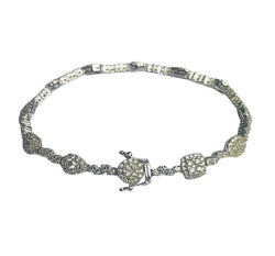 Bracelet en or blanc et diamants - Castafiore