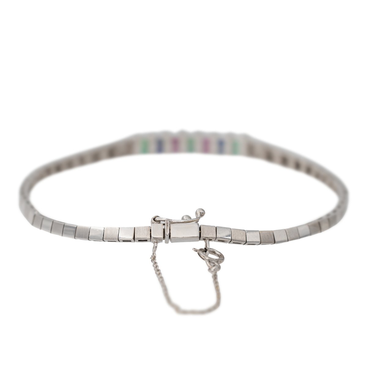 Bracelet en or blanc et émeraides - Castafiore