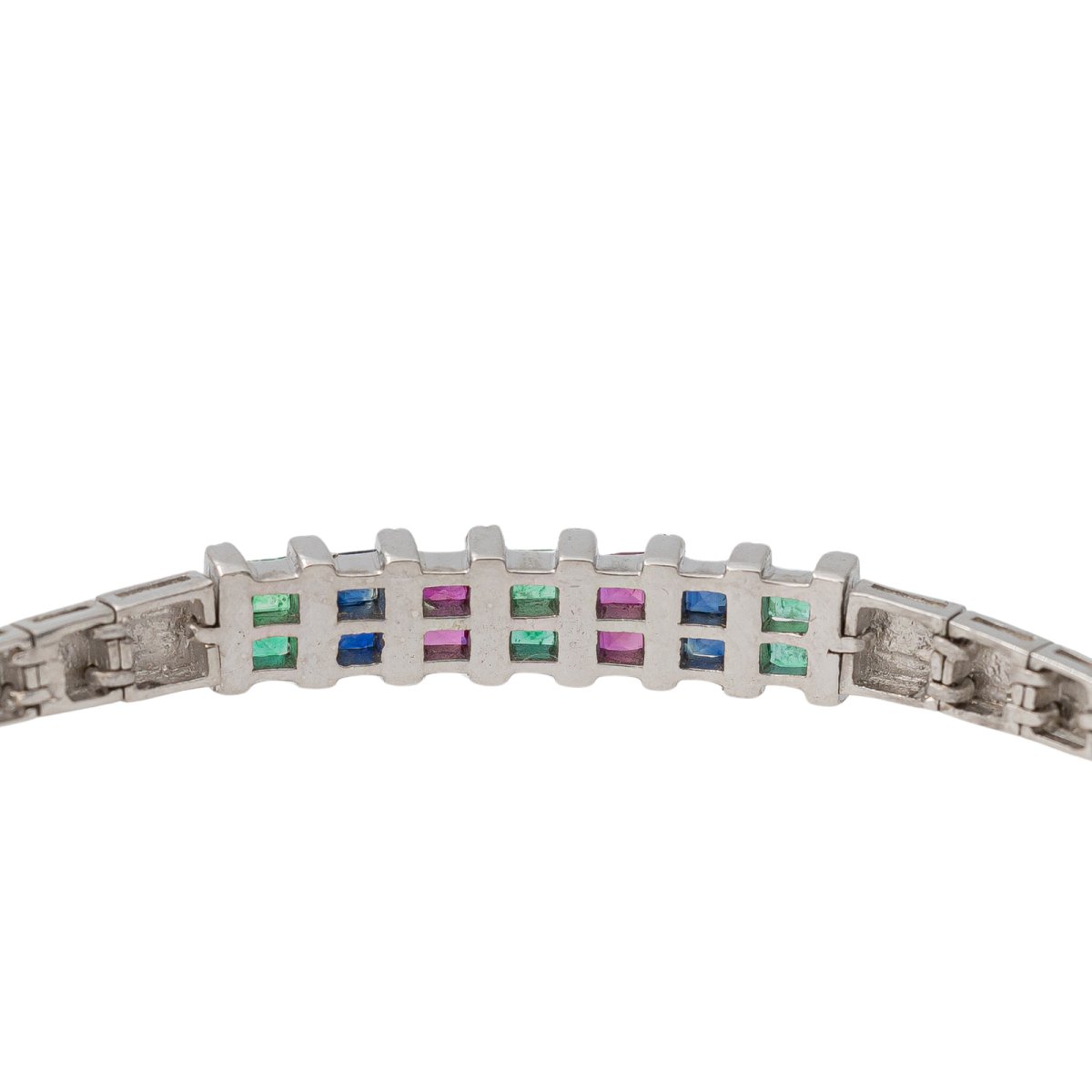 Bracelet en or blanc et émeraides - Castafiore