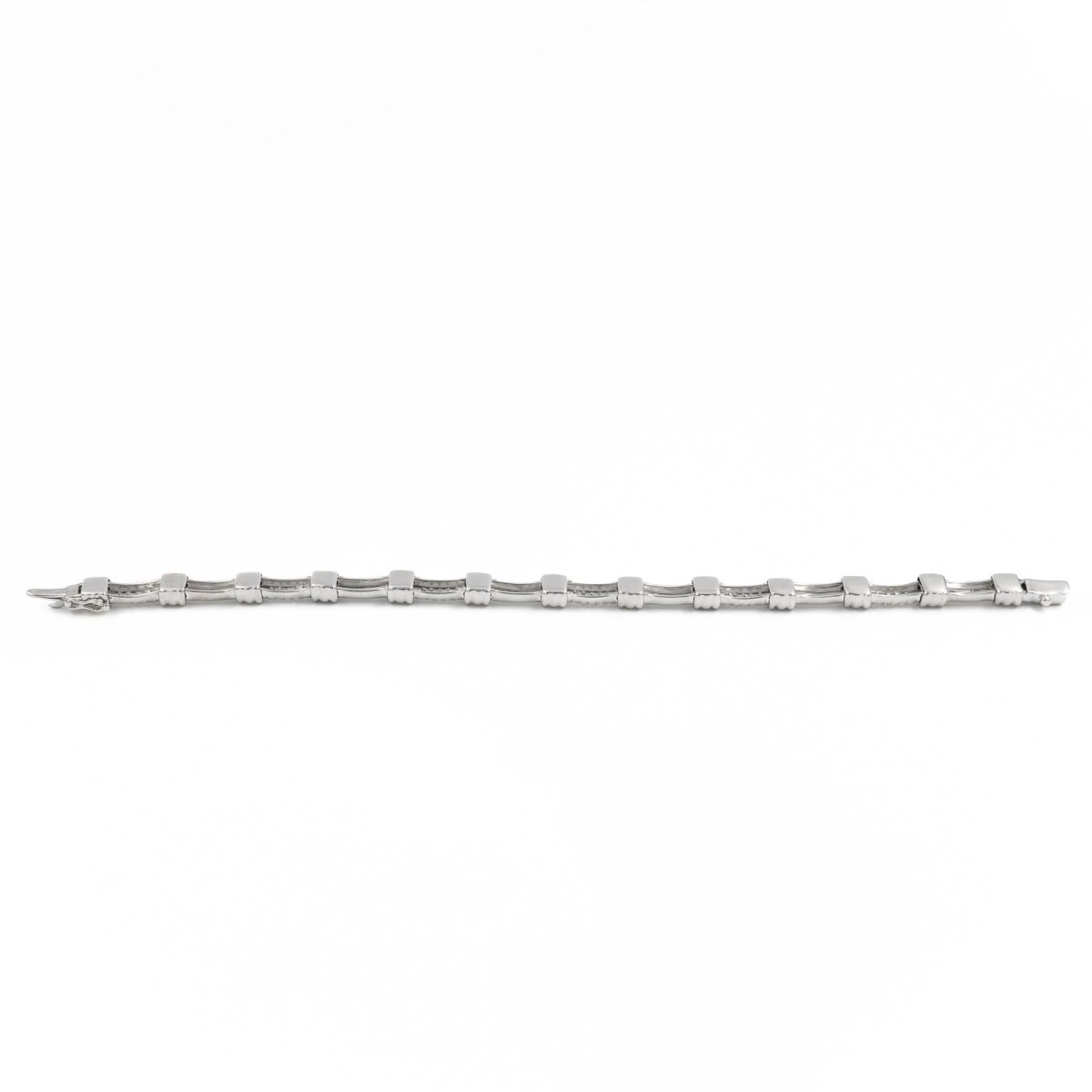 Bracelet en or blanc serti diamants - Castafiore