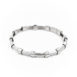 Bracelet en or blanc serti diamants - Castafiore