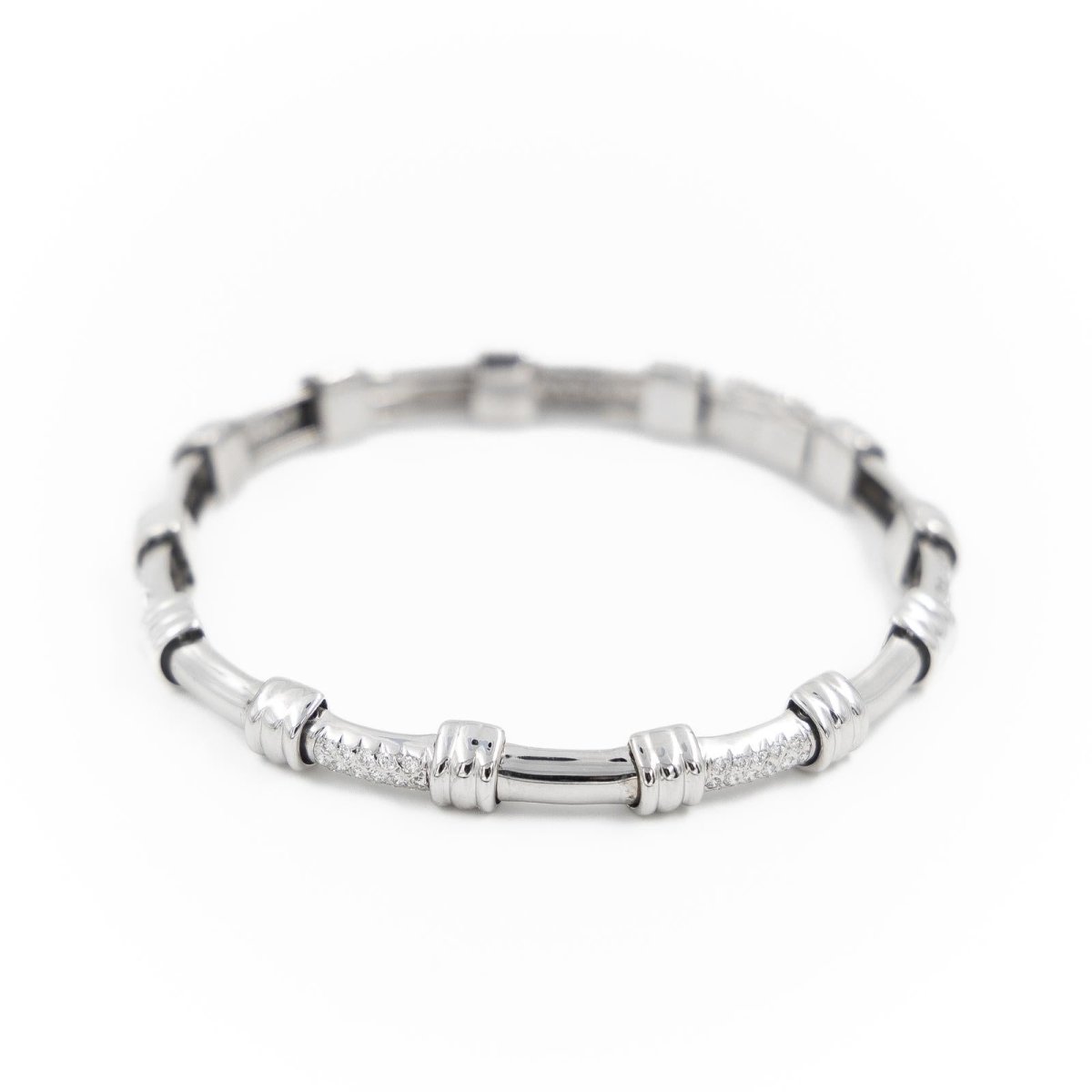 Bracelet en or blanc serti diamants - Castafiore