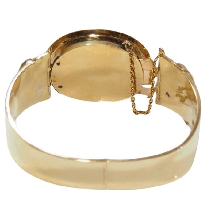 Bracelet en or jaune, émail et diamants - Castafiore