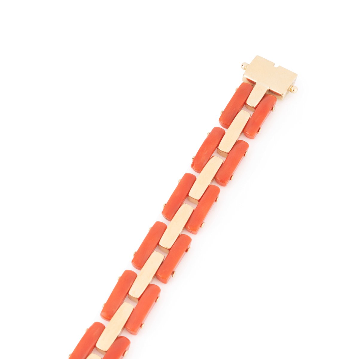 Bracelet en or jaune et corail - Castafiore