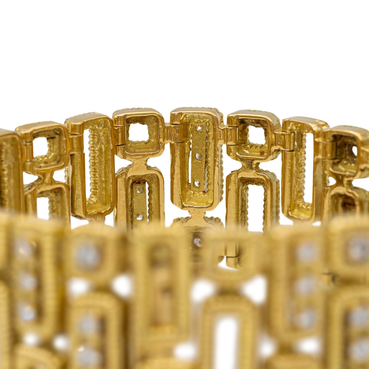 Bracelet en or jaune et diamant - Castafiore