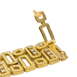 Bracelet en or jaune et diamant - Castafiore