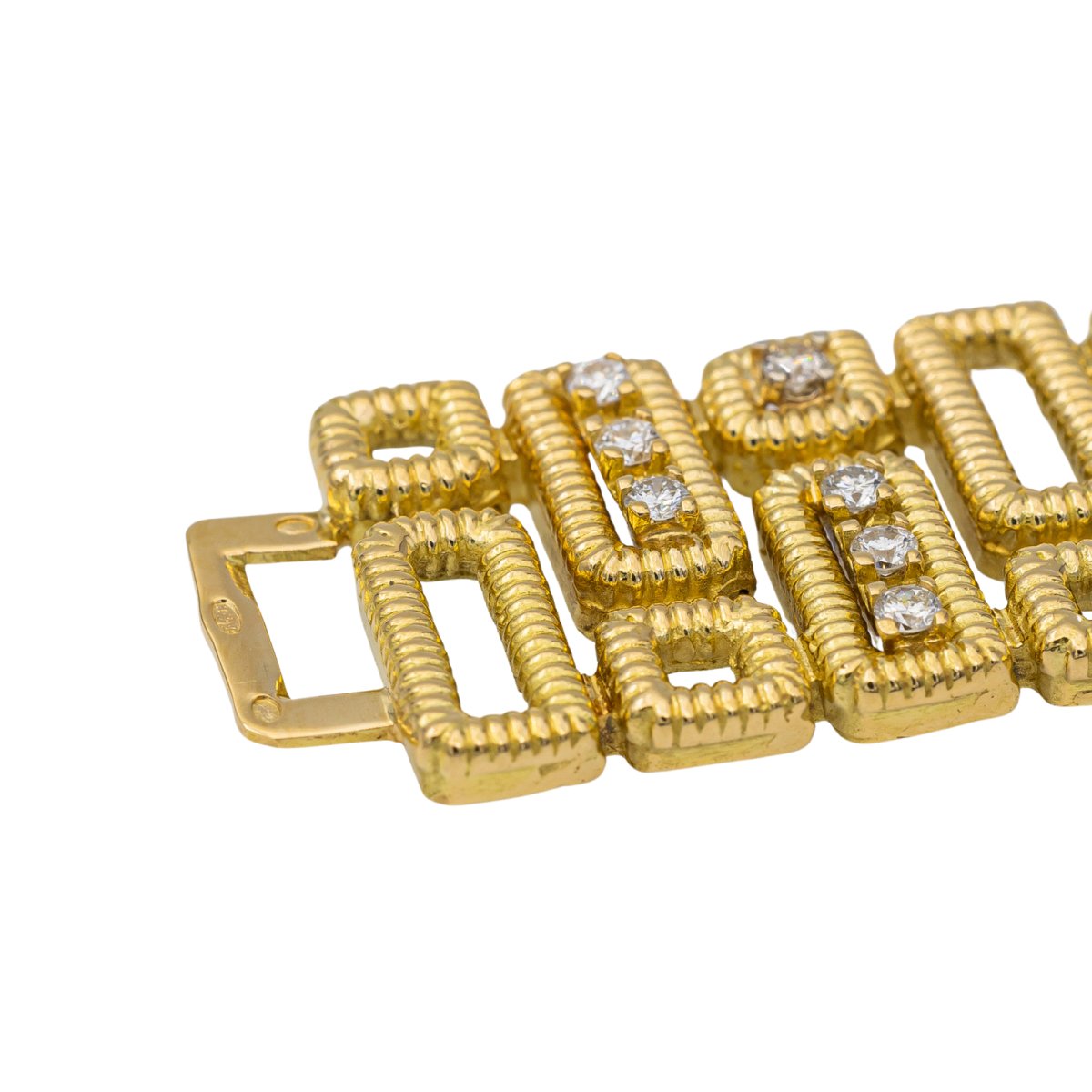 Bracelet en or jaune et diamant - Castafiore