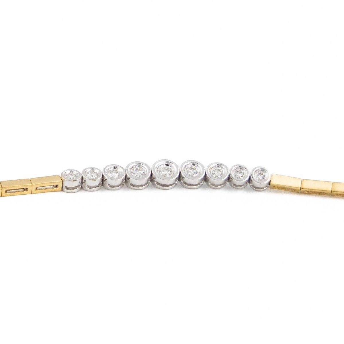 Bracelet en or jaune et diamants - Castafiore