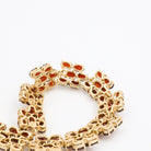 Bracelet en or jaune et grenat - Castafiore