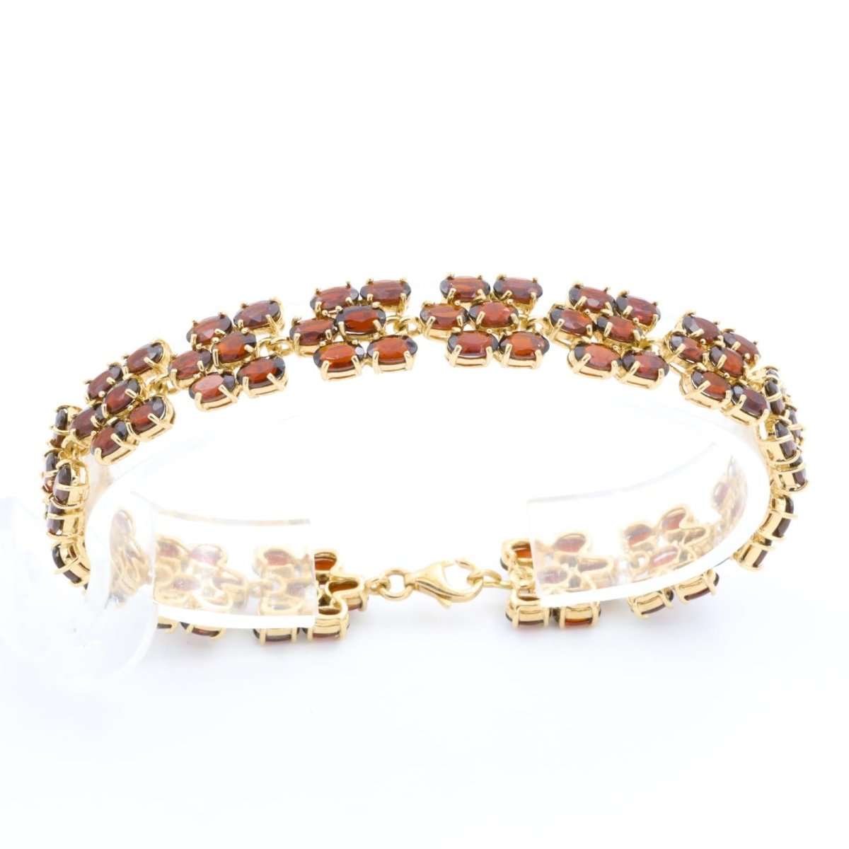 Bracelet en or jaune et grenat - Castafiore