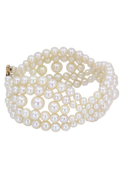 Bracelet en or jaune et perles de culture - Castafiore