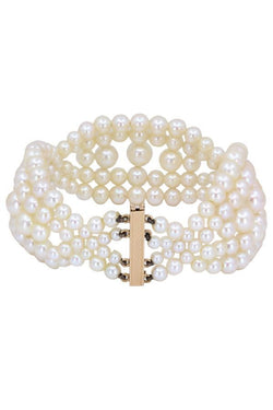 Bracelet en or jaune et perles de culture - Castafiore