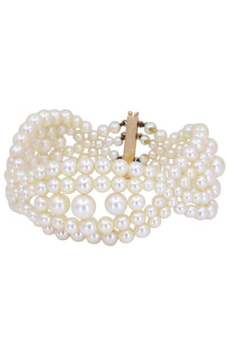 Bracelet en or jaune et perles de culture - Castafiore