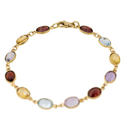 Bracelet en or jaune et pierres fines. - Castafiore