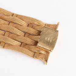 Bracelet en or jaune tissé - Castafiore