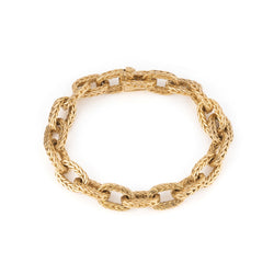 Bracelet en or jaune torsadé - Castafiore