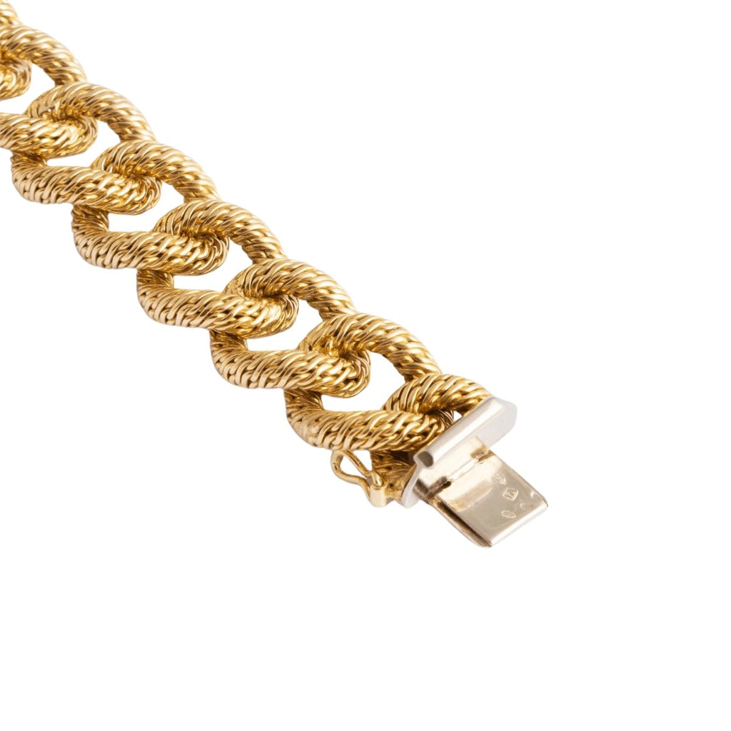 Bracelet en or jaune torsadé - Castafiore