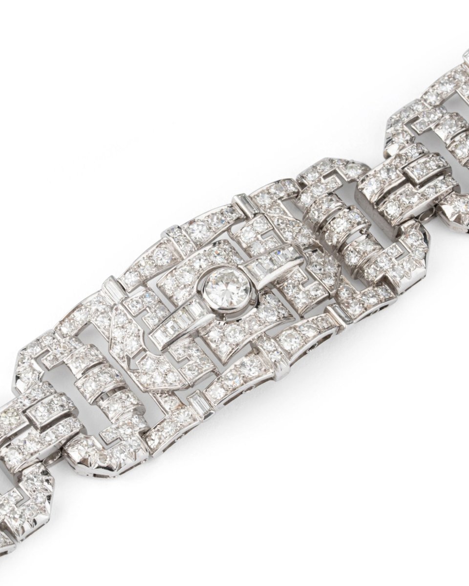 Bracelet en platine et diamants - Castafiore