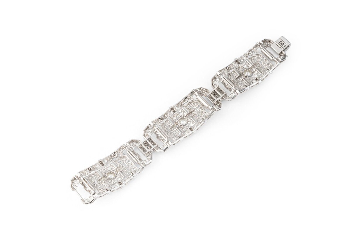 Bracelet en platine et diamants - Castafiore