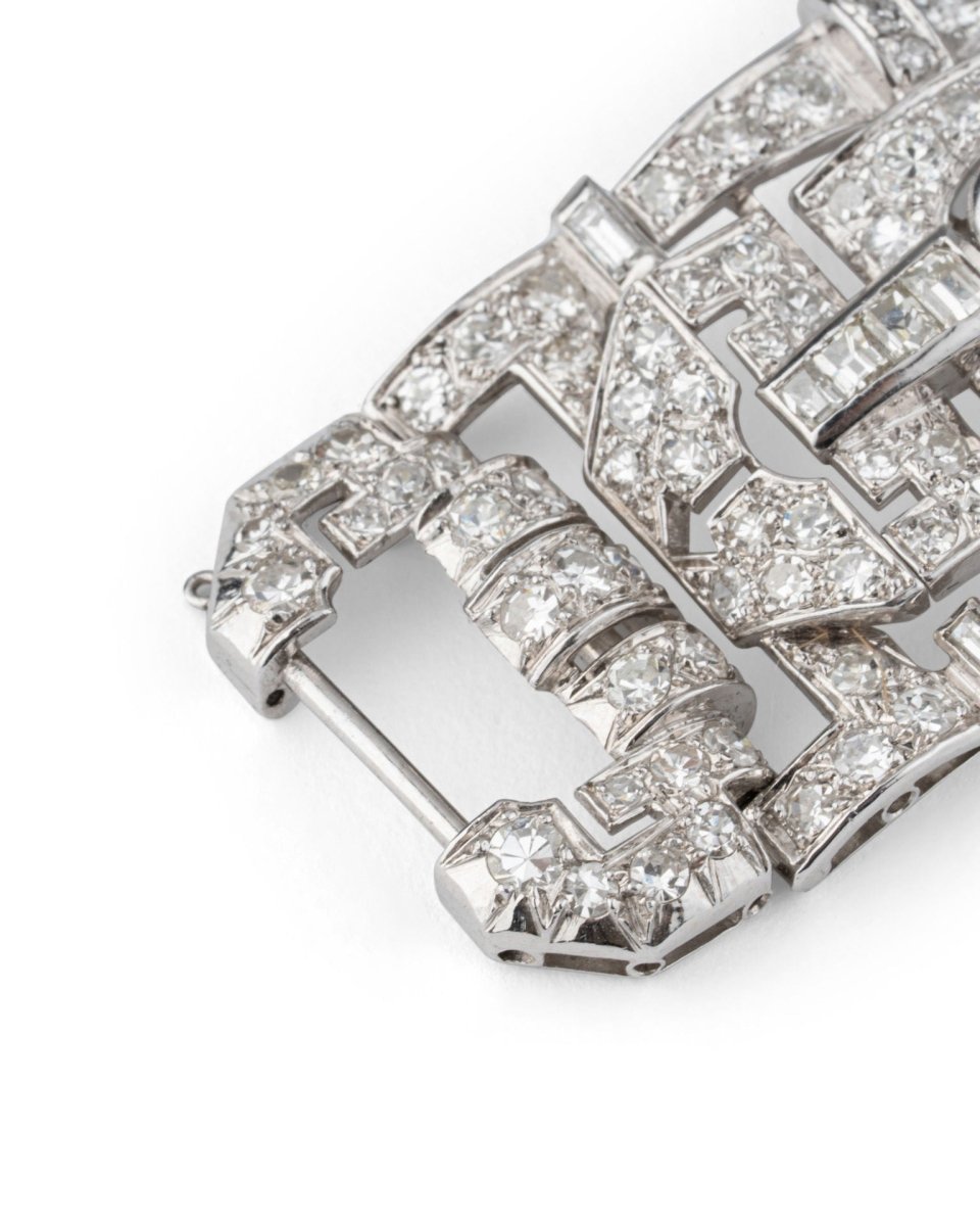 Bracelet en platine et diamants - Castafiore