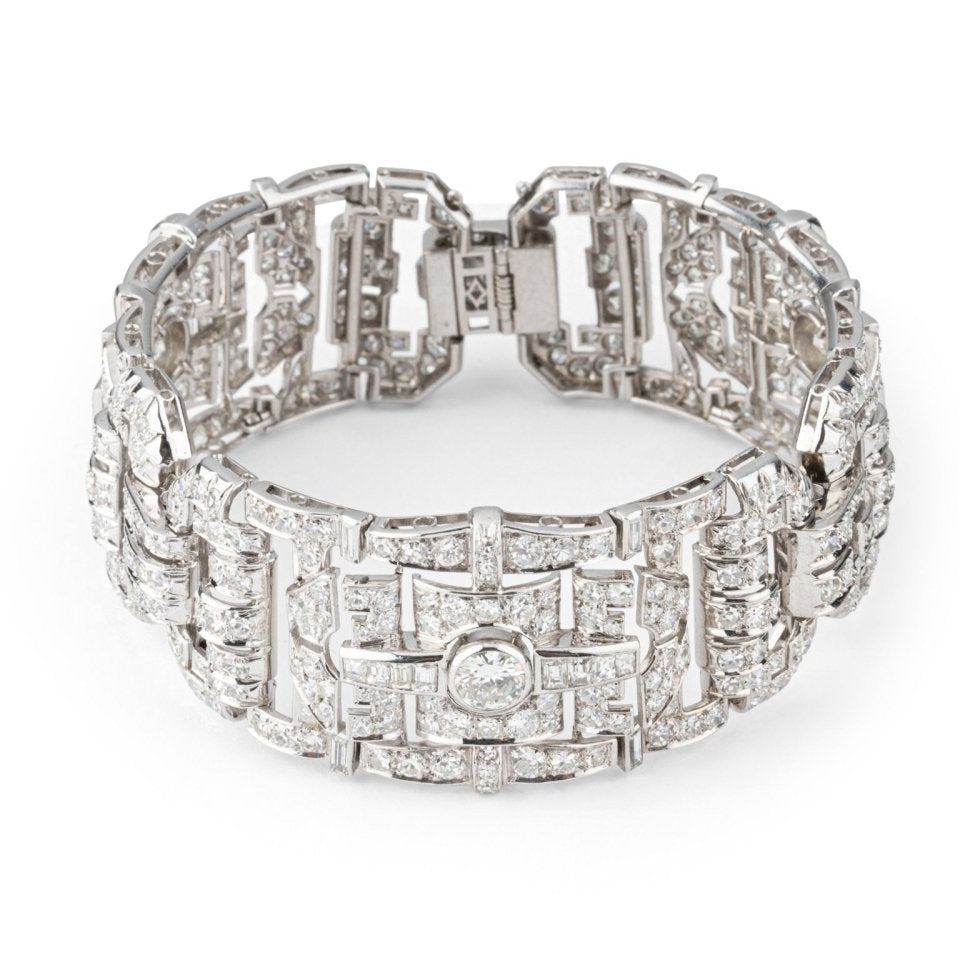 Bracelet en platine et diamants - Castafiore
