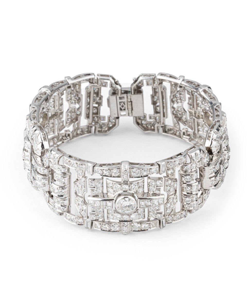 Bracelet en platine et diamants - Castafiore