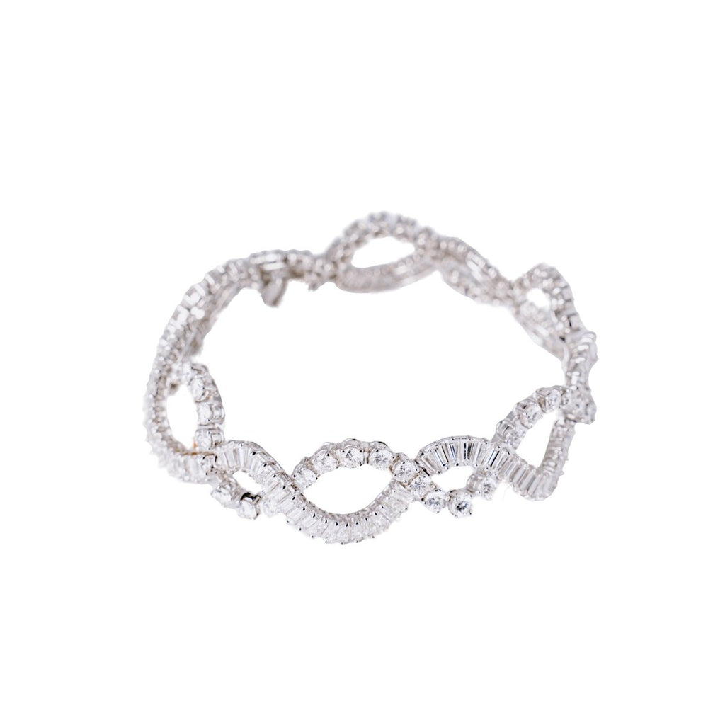 Bracelet en platine, or blanc et diamants - Castafiore
