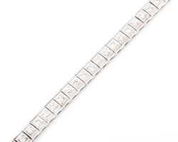 Bracelet en platine riviere en diamant - Castafiore