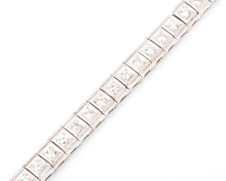 Bracelet en platine riviere en diamant - Castafiore