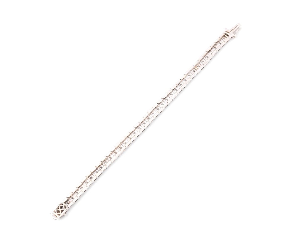 Bracelet en platine riviere en diamant - Castafiore